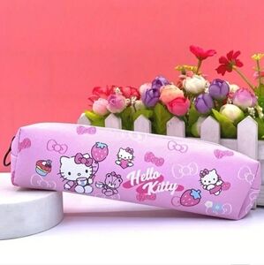 TEXTURED STRAWBERRIES & BOWS PINK HELLO KITTY BAG